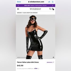 Windsor latex dress (medium)